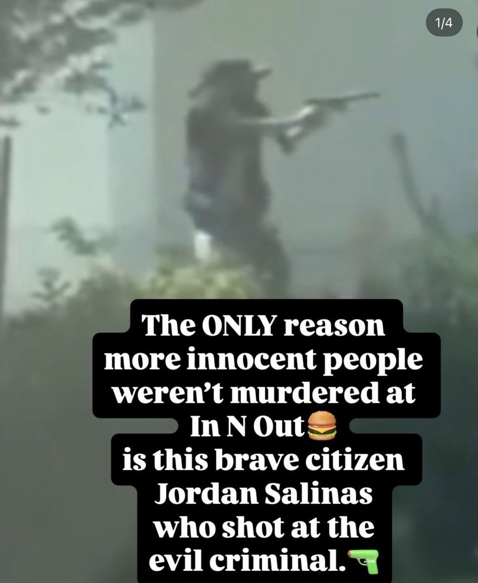 teddyXTarantino's tweet photo. Two years ago, the brave Patriot Jordan Salinas posted on Facebook: "Train like your life depends on it because God forbid, one day it might..."
Yesterday Jordan single handedly saved the lives of countless civilians from the active shooter at the In-N-Out in Twin Falls, Idaho. https://t.co/Qwu4jZaJqr