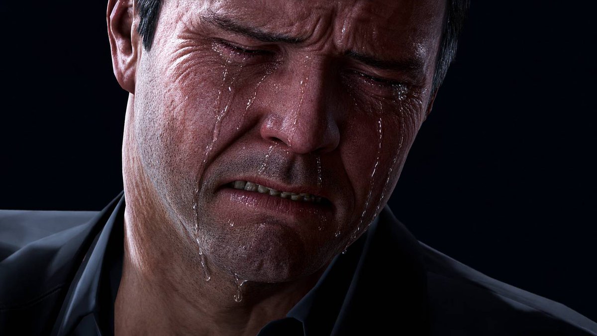 carl_johnson35's tweet photo. What do you think Made Michael Cry so hard? #gta5 #gtav #gtavonline #gta5online https://t.co/VEyxtmf7cD