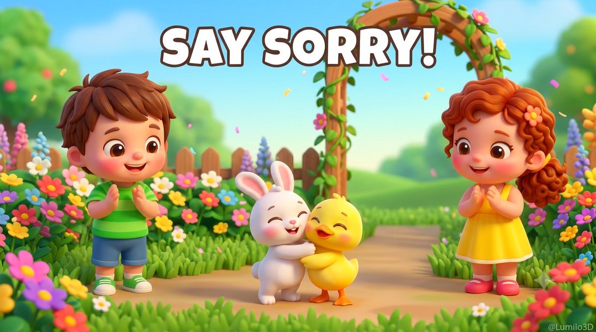 shafiq580bd's tweet photo. He bumped into her and just crossed his arms! 😲🐰

Click Here To Watch: https://t.co/h62uH1V48j

#kidssongs #nurseryrhymes #toddlersongs #kidslearning #funnylearn #familyfriendly #lumilokids #saysorry #gardencartoon #ducklingcartoon https://t.co/qou40lJfOH