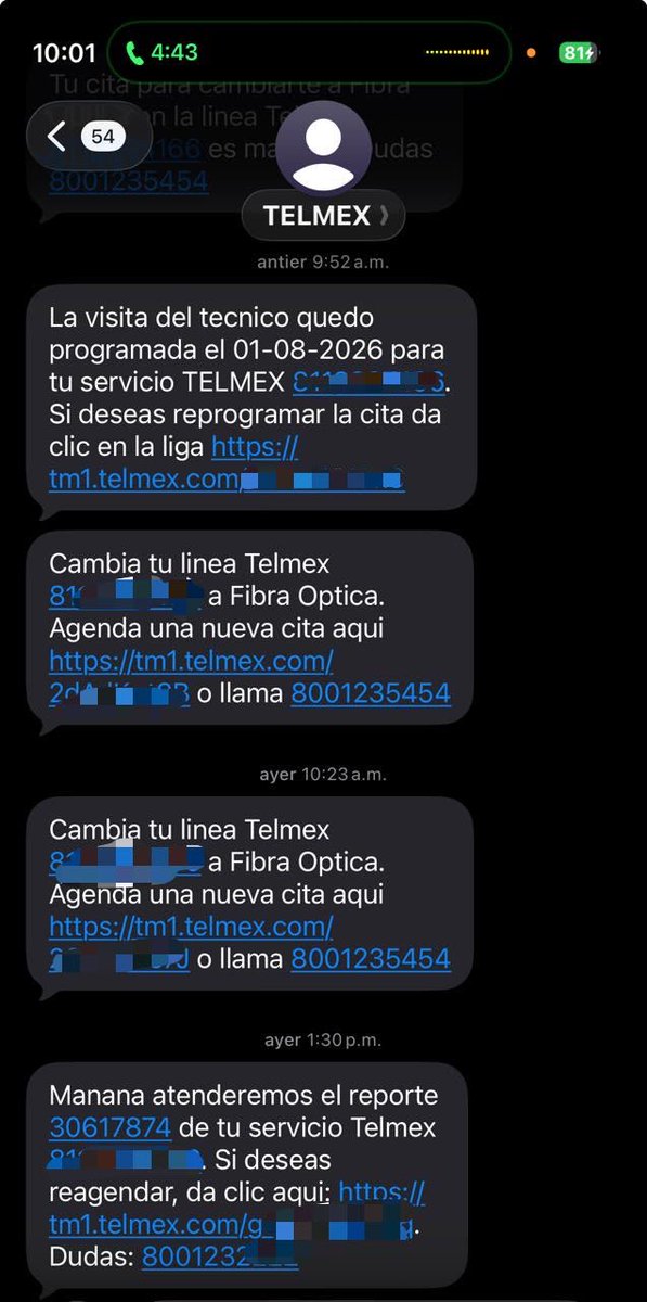 dannellym24's tweet photo. @Telmex @TELMEXSoluciona 15 días sin internet, sin servicio! Y vuelven a reprogramar la visita y no hacen nada. Esto es inaceptable. ¿Cuál es el proceso para la cancelación del servicio? Todos se quejan de su pésimo servicio en el fracc., y es lo único que hay. ¡Qué decepción! 🙄 https://t.co/RgMGO1xYTw