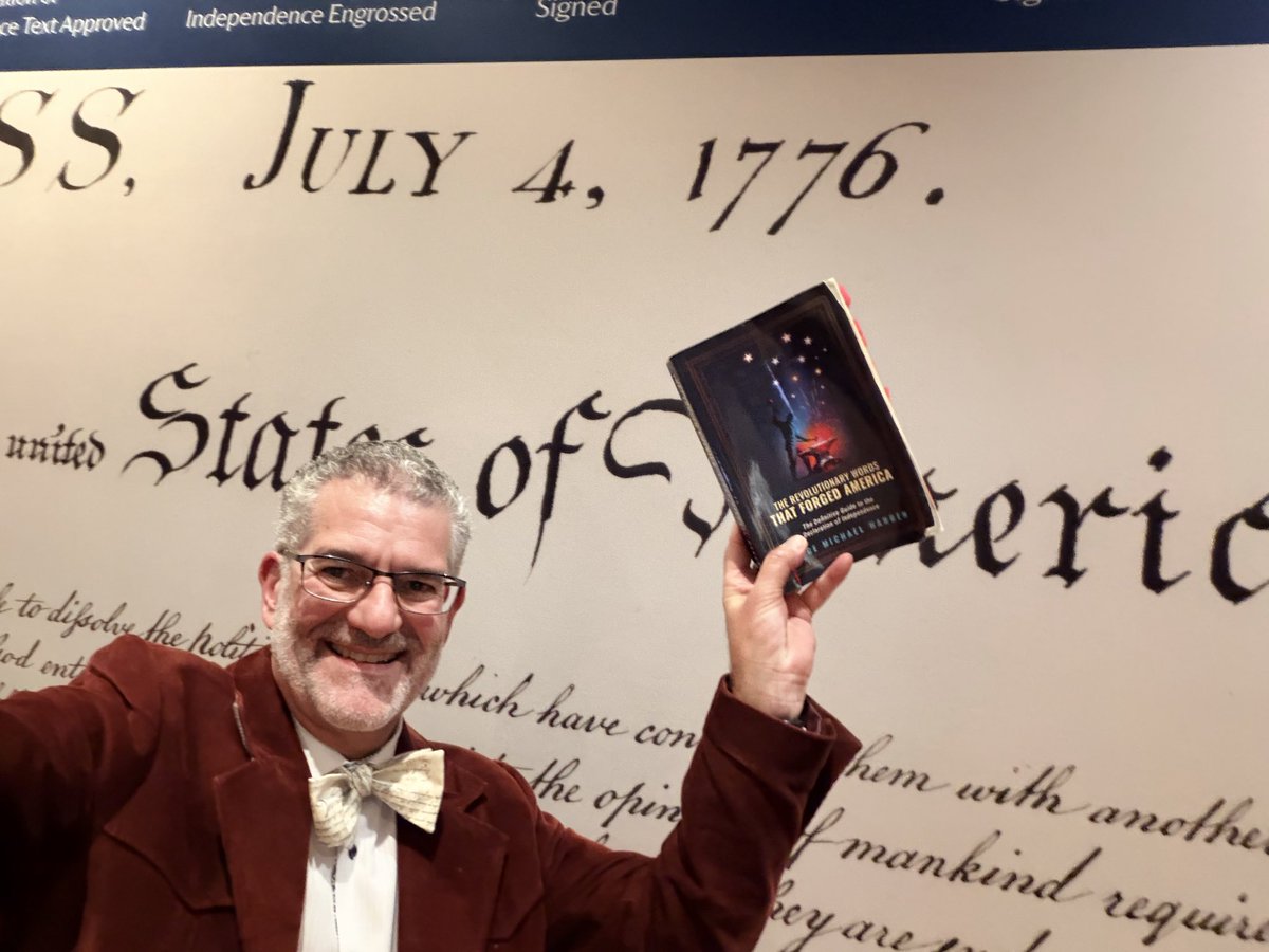 mdwarrenjr's tweet photo. Thrilled to see the Declaration of Independence in person. Check out my new book, The Revolutionary Words that Forged America - The Definitive Guide to the Declaration of Independence #america250 #declarationofindependence #wewinwithwarren #constitution #greenfieldvillage https://t.co/bcxd0HEAoX