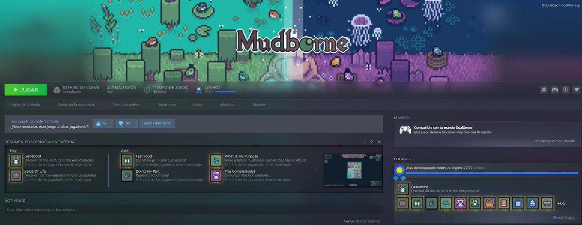 MartinZX11's tweet photo. ¡Mudborne!

Un juego de crianza y repoblación de ranas. Muy entretenido y con buena ambientación para ser un juego centrado en una mecánica muy concreta. Me ha gustado. https://t.co/NvxA9Mi4CW