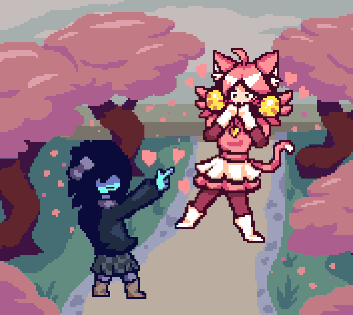 PixelCharalex's tweet photo. DELTARUNE Chapter 5 - Pink Battle #deltarune #deltarunechapter5 #kris #pixelart #art
- If you like my content you can find all my social here!: https://t.co/v8X5tcQt3v https://t.co/NQlWy2oijz