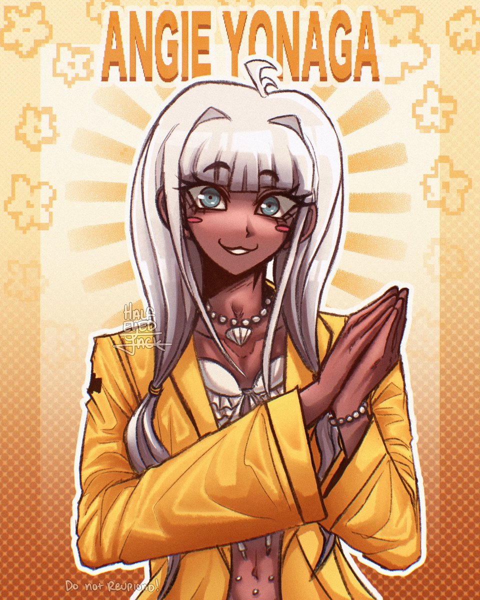 HalfEyedJack's tweet photo. First time drawing her 

#Danganronpa https://t.co/68Q1moSzTZ