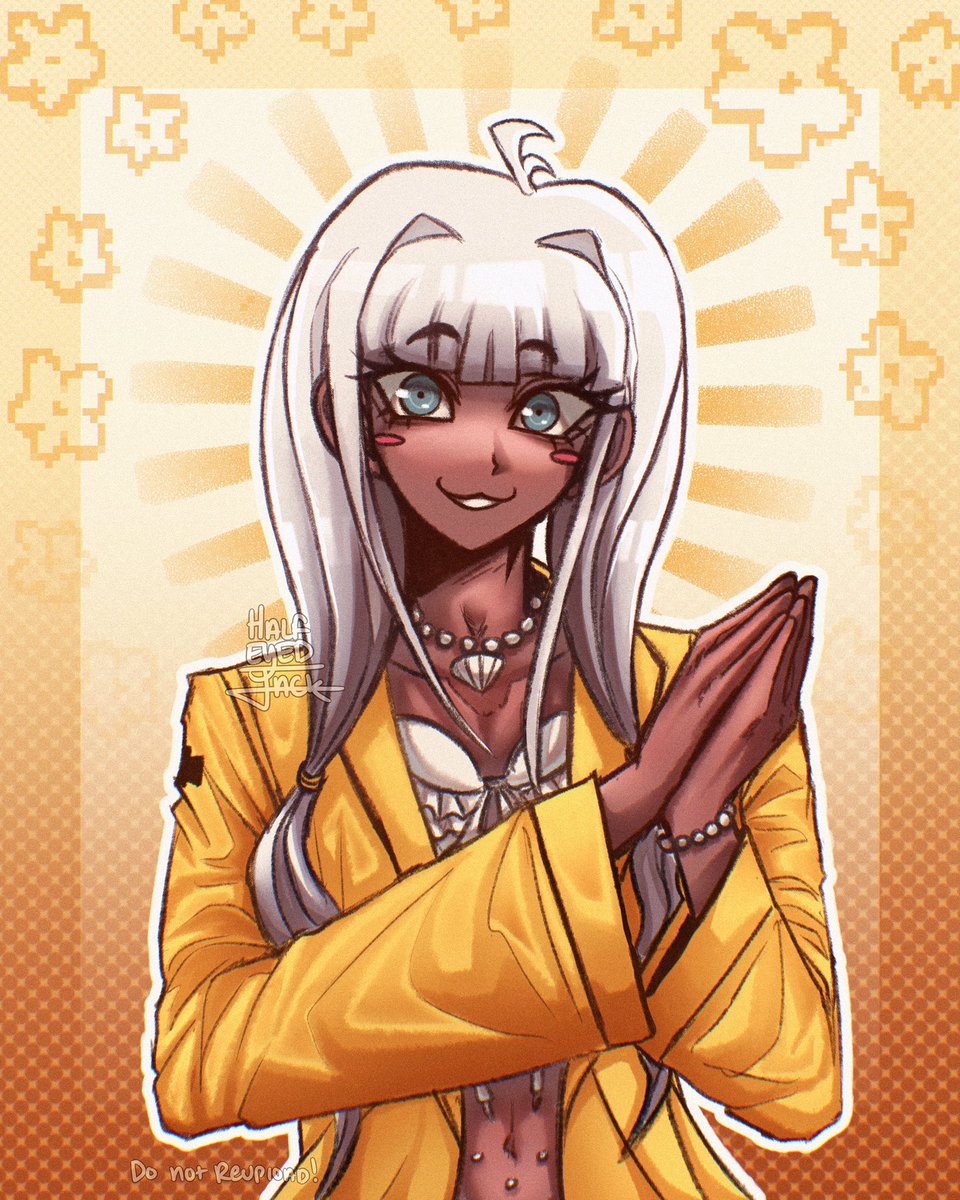 HalfEyedJack's tweet photo. First time drawing her 

#Danganronpa https://t.co/68Q1moSzTZ