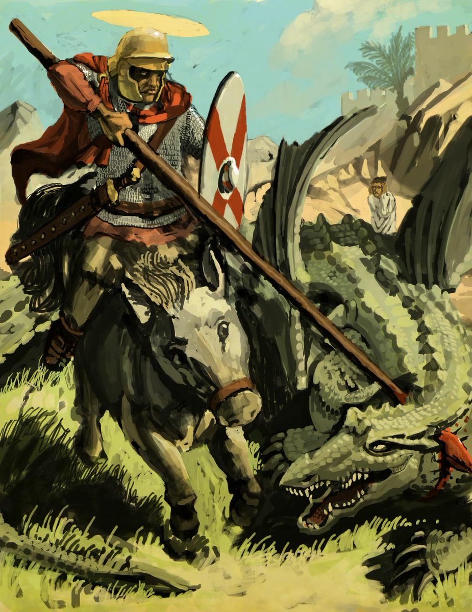 ConsulofRome_'s tweet photo. St. George depicted as a much earlier Roman cavalryman https://t.co/BTvMyCxeac