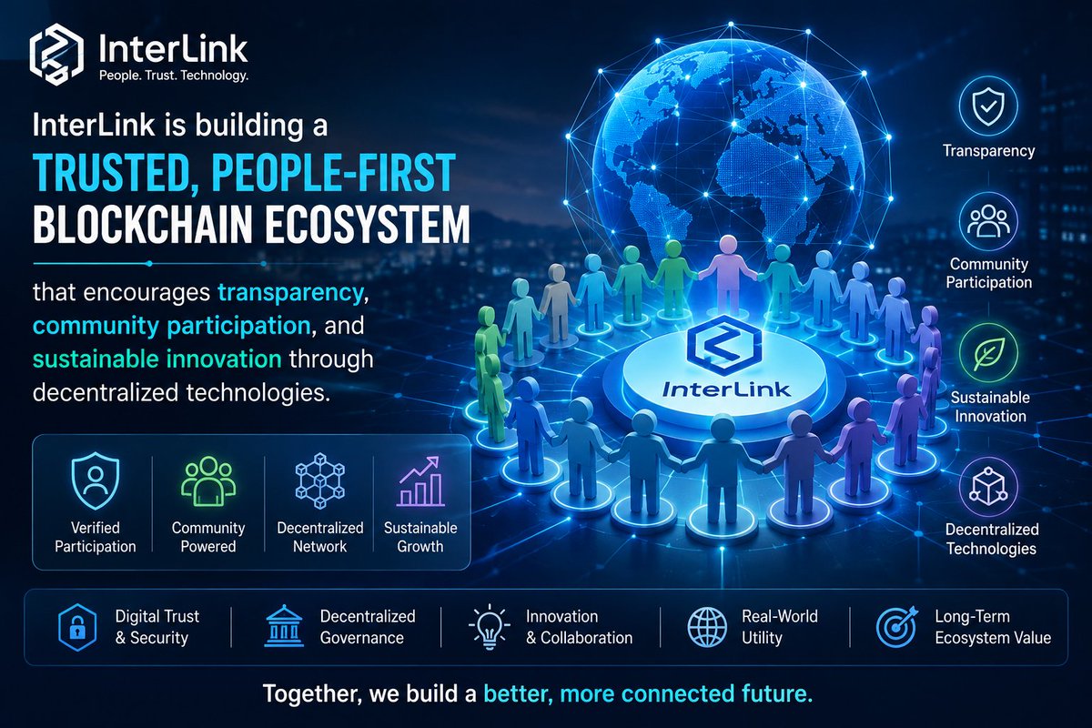 Sangeethardkx's tweet photo. InterLink is building a trusted, people-first blockchain ecosystem that encourages transparency, community participation, and sustainable innovation through decentralized technologies.
#Interlink #ITLG #ITLX #ITL #InterLinkAmbassador https://t.co/ZPN50omXrF