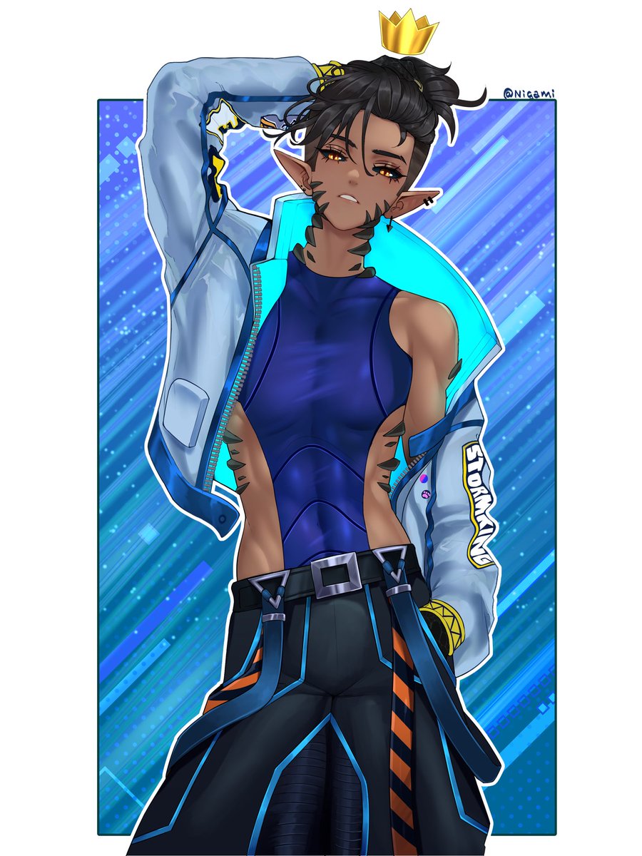StormKingVT's tweet photo. ⚡️Tell me I’m pretty 👑
⚡️Absolutely over the moon with this c0mm I got back :3👑
⚡️Done by the talented @nigamiart ! THANK YOU NIGAMI 🙏 👑
#drawnking https://t.co/YUorTuUDW3