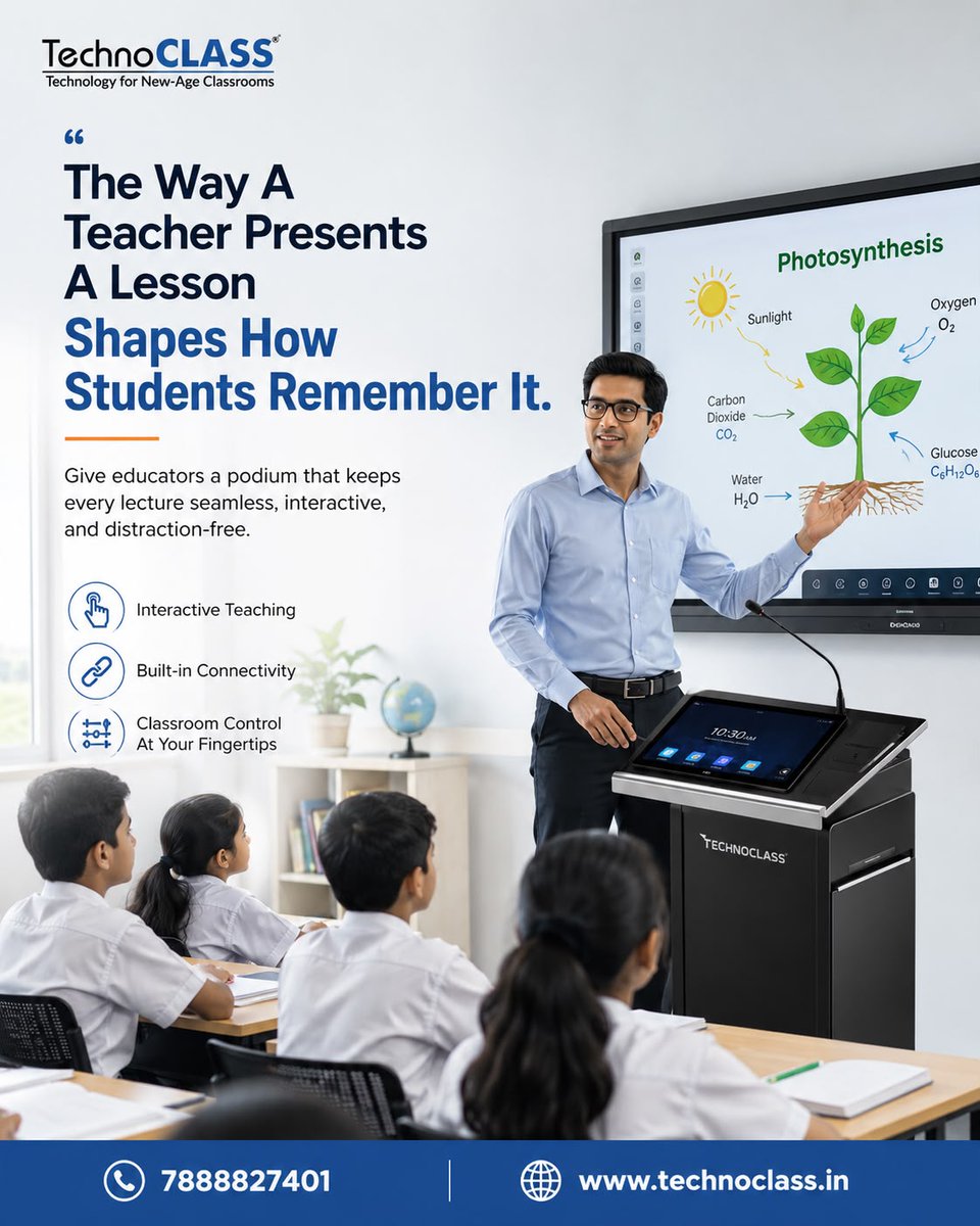 technoclass401's tweet photo. With TechnoCLASS, teachers can move beyond static presentations to create interactive, engaging, and distraction-free learning experiences.
#TechnoCLASS #SmartClassroom #InteractiveLearning #EducationTechnology #DigitalClassroom #FutureOfEducation #EdTech https://t.co/29H8pKmMgs