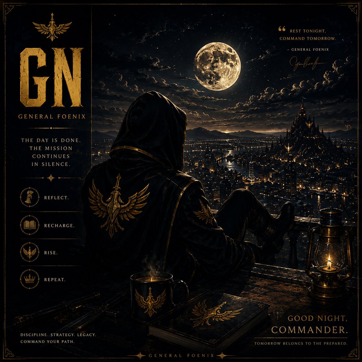 GeneralFoenix's tweet photo. GN. 🌙
Before you sleep...
What's one lesson today taught you?
Drop it below.
Someone else might need to hear it.
♟️ End of Brief.
#GN #Web3 https://t.co/R4qNCq1ptj