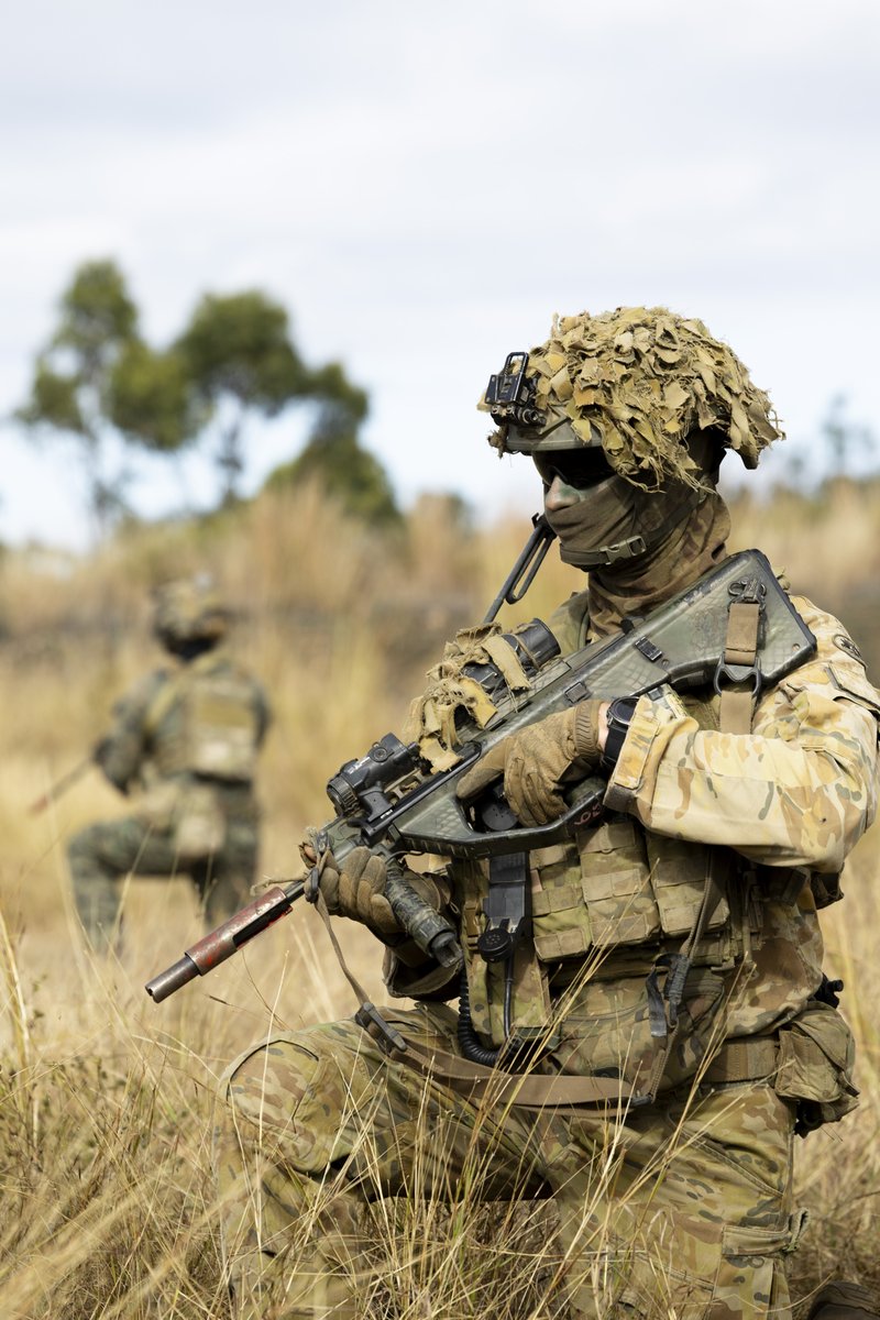 AustralianArmy's tweet photo. Training together 💪🇦🇺🇰🇷  

#AusArmy and @ROK_Army soldiers came together to conduct integration training during Ex Tiger Dingo.   

📸 PTE William McCormick / PTE Alli Craig https://t.co/DsaEgvBNf3