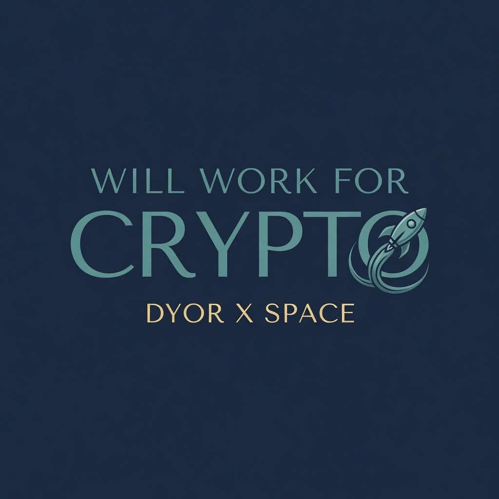 DYORPod's tweet photo. Ep. 4 of Will Work For Crypto!

Web3’s Premiere Live Market and Chart Analysis Show!

Hosted by @DWDrummer_eth

Joined by @PeteyK 

We tackle crypto’s ever changing landscape each week 💪

Tuesday, 6pm EST on X

Set Your Reminders Below! 👇 https://t.co/E0hlSt0ZhI