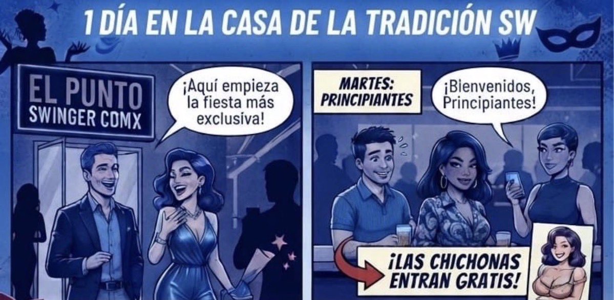 Elpuntocentro's tweet photo. ERES PRINCIPIANTE EN ESTOS TEMAS DEL #swinger ⁉️

Ven este  #MARTES de tetas a disfrutar de una noche 🌙 llena de erotismo, seducción & fiesta 🥳 

🗓️MARTES 4 DE AGOSTO
⏰ACCESO 8:30pm
🎲2 PLAYROOMS 
🕳️GLORYHOLE
🥥CHICHONAS GRATIS
🎁@ViveSensual 

@tematiksoficial @loslunamor @BonnAndMrC