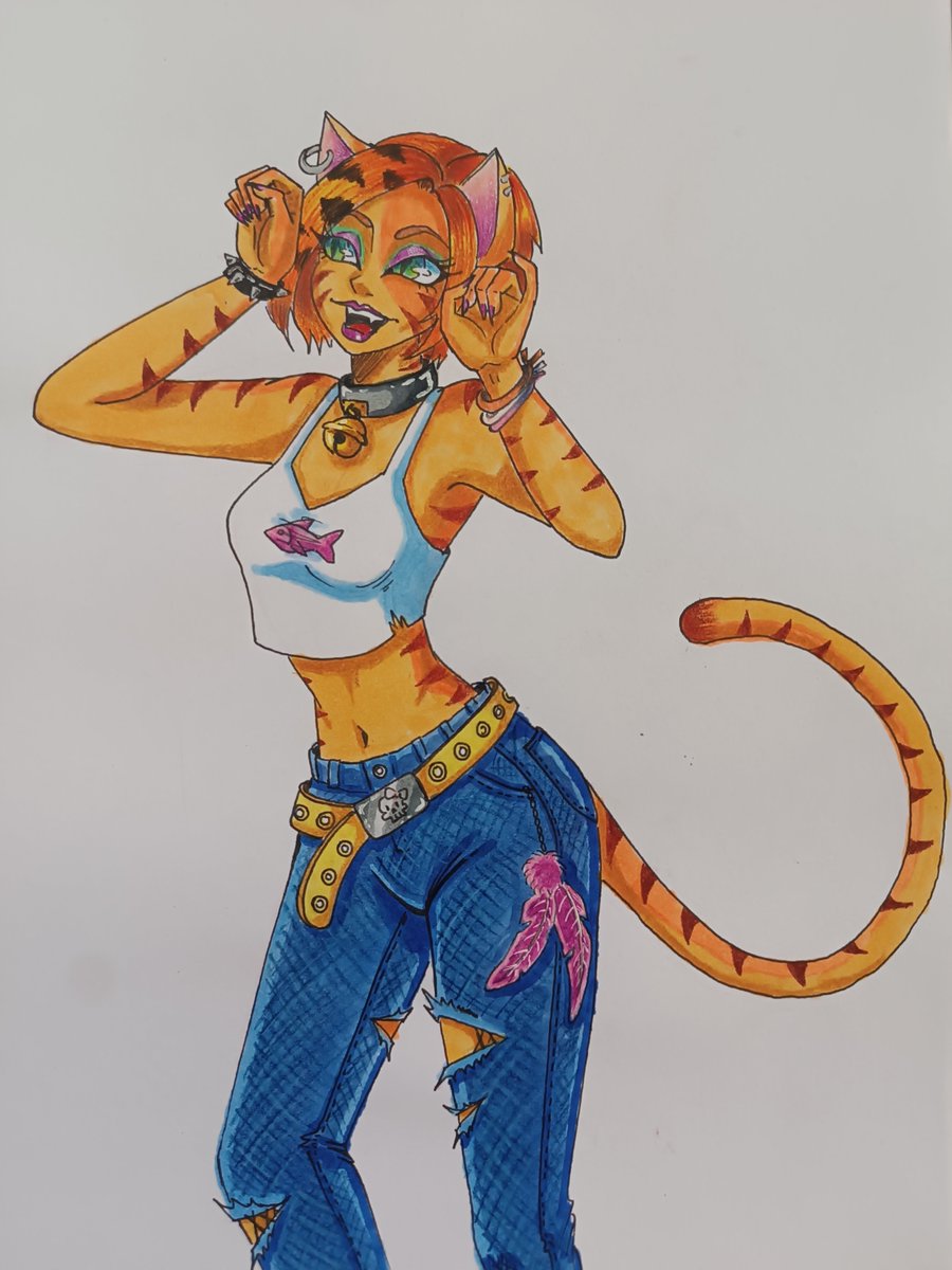 minimaidea's tweet photo. #sketchbook #traditionaldrawing #illustrationㅤ #monsterhigh  #toralei #monsterhightoralei #colors #fyp https://t.co/Ed5Sz9iizp