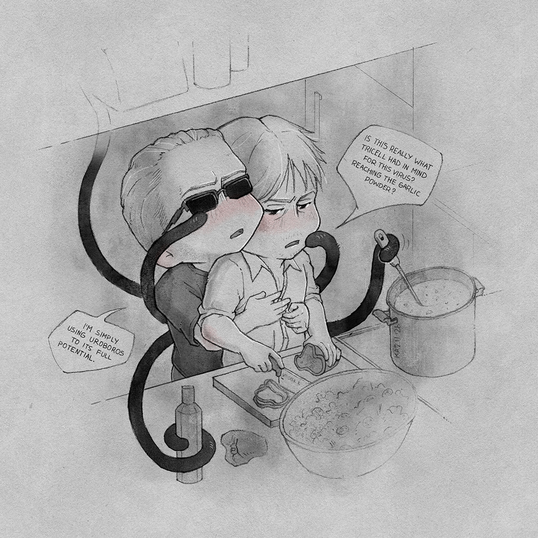 azrpth's tweet photo. #WillskerWeek2026 day 1 — cooking together
#willsker #weskin https://t.co/ftaSNCiOap