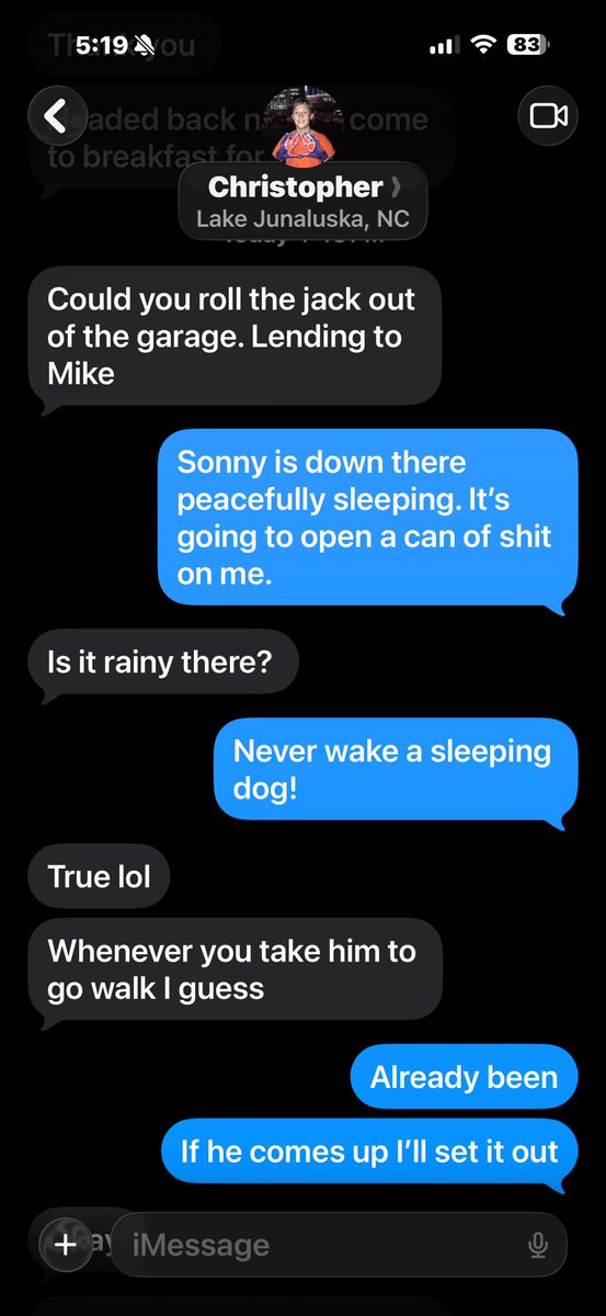 dsidgrant's tweet photo. My dog is deathly afraid of thunderstorms. We are having strong thunderstorms. My son is not here. 😡😂 https://t.co/sdWIpse4K9