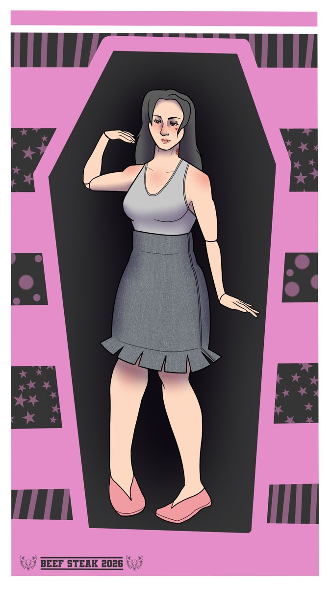 BeefSteak_art's tweet photo. Chilean vampire attacks
Where the hell have you been Loca?
@iliterateBstard 
 #artfight2026ㅤ #artfight #vampire #twilight https://t.co/PWTaRP3mV0