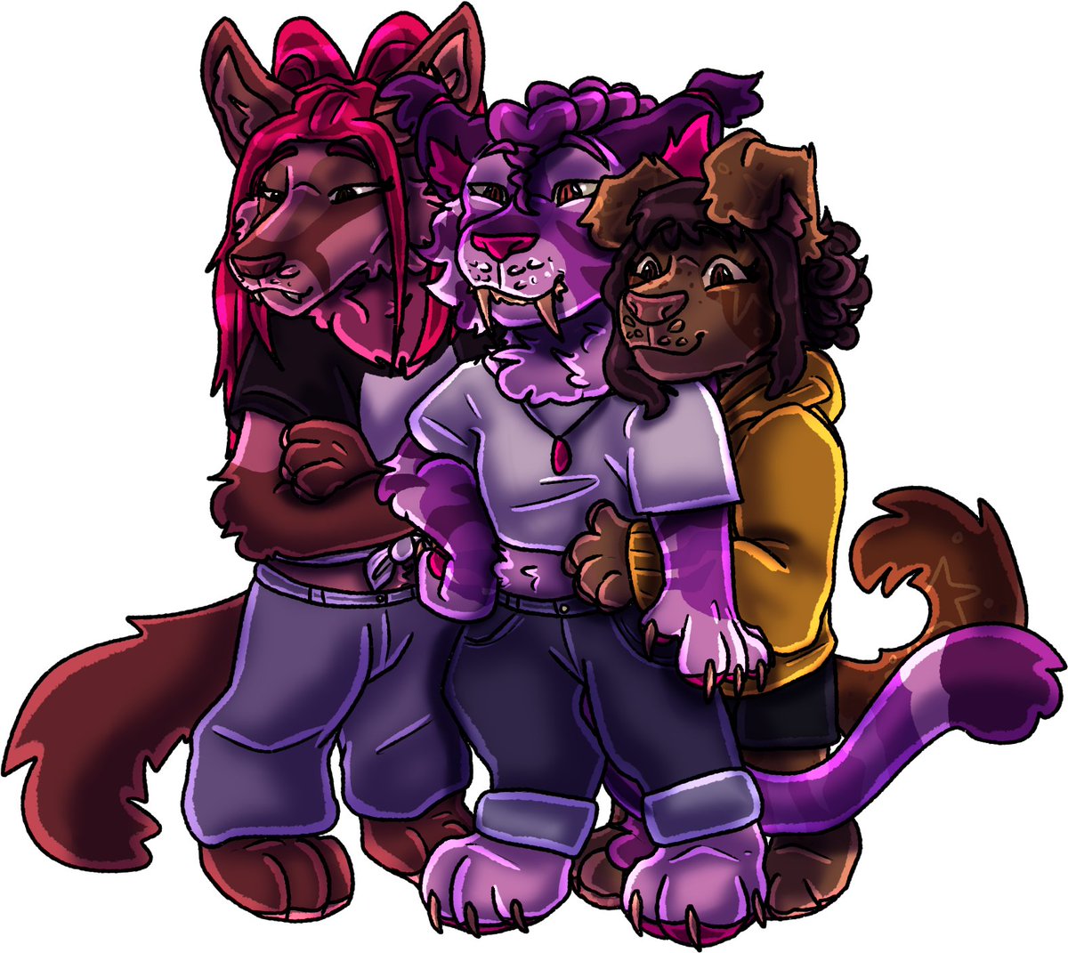 venomlion3's tweet photo. @bakatouga @blitsazalisdash @serendippertyy Designs from ~Cryztal_Lynk, ~lycheelark/~Serendipitous_demise, @Vesst0chka and ~horopip!
#artfight2026 #teamtragedy #kpdh #polytrix #rumira #zoemira #zoerumi #furrytrix https://t.co/X8N1nT8hCz