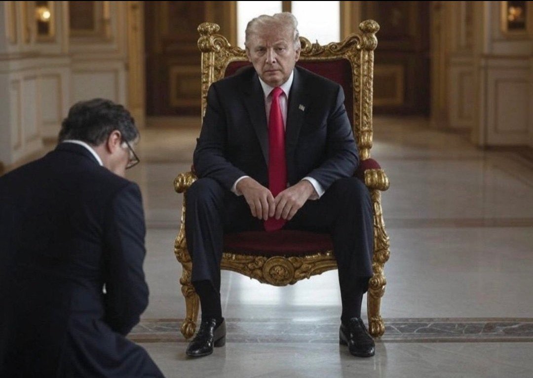 Autor__X's tweet photo. Trump sigue en el poder, y Petro sale, derrotado y humillado, directo al basural de la historia, con cientos de procesos en camino que tarde o temprano lo llevarán a la cárcel, ojalá junto a Maduro. Otro progresista charlatán que termina mal, fin de la pesadilla, no pasaron 😂😂 https://t.co/X6gBNwCSEu