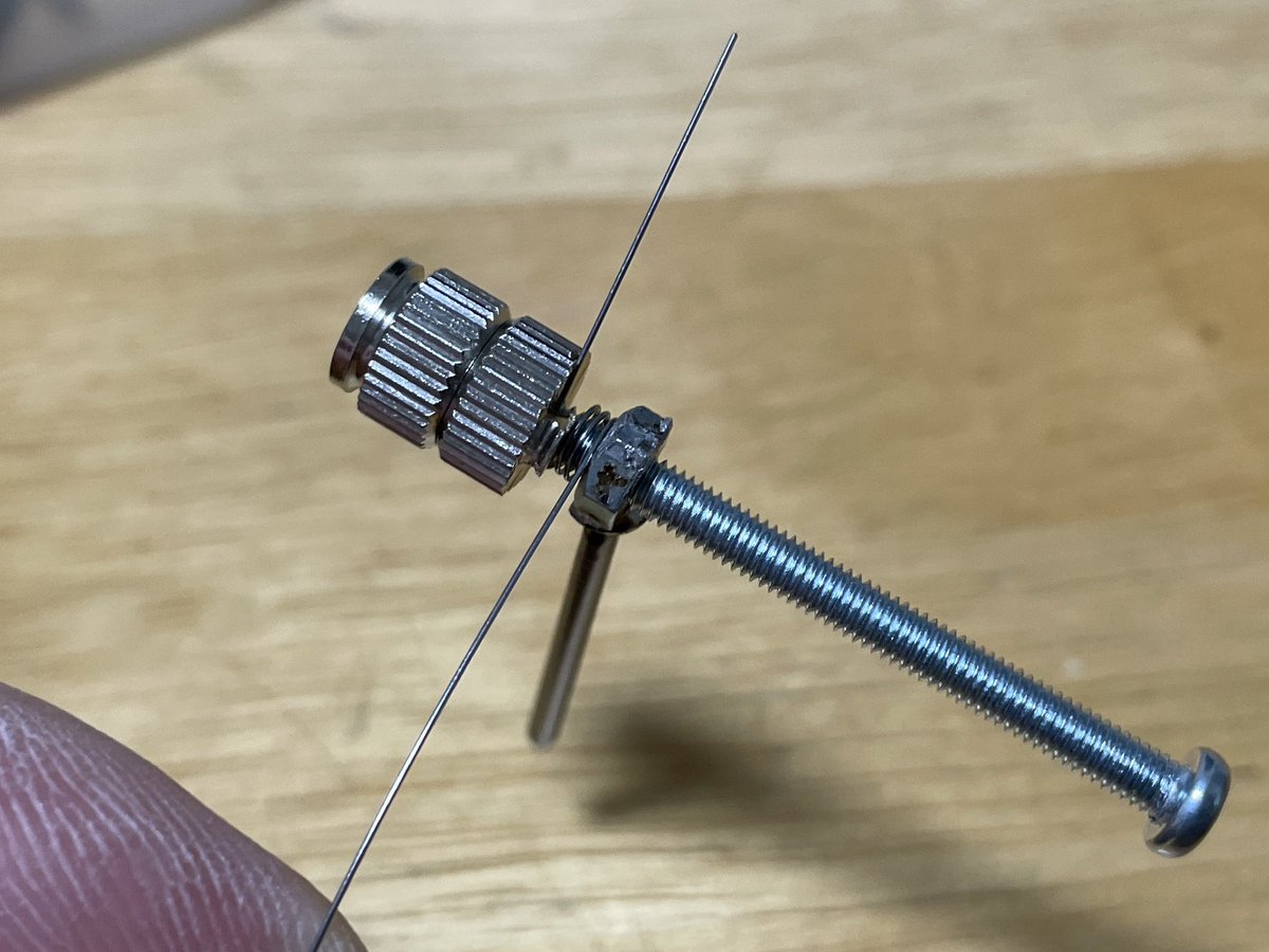 Rohdea32141's tweet photo. 以前作ったトーションばね製作治具。

#トーションばね #ばね #自作 https://t.co/v3Rcf7jYgo