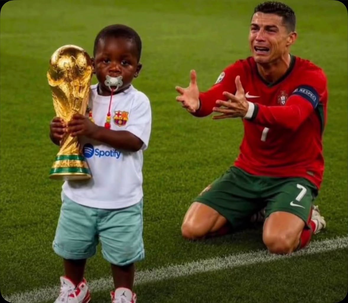 DATWINZ028's tweet photo. @misha8s Is this Real? Why is he crying if World Cup is not a dream ? https://t.co/IFVCQmes06