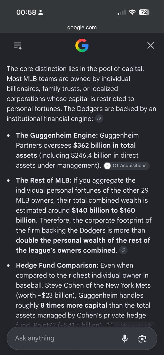 InterFisting's tweet photo. @mikelikessports Yeah, stupid owners just need to try harder. Doesn’t matter the investment firm that owns the Dodgers has more net worth than the other 29 owners combined. https://t.co/lJlWUJVxdQ