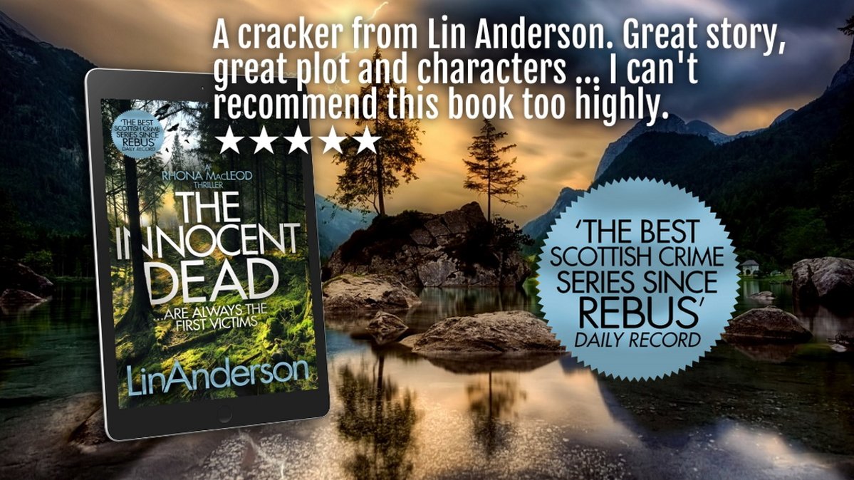 BookDuke's tweet photo. THE INNOCENT DEAD ★★★★★ A gripping read, in which you can lose yourself as the story progresses. A winner! https://t.co/oFR7focuUN #CrimeFiction #Thriller #Mystery #CSI #Forensics #LinAnderson #TheInnocentDead https://t.co/lsLiylIdUb