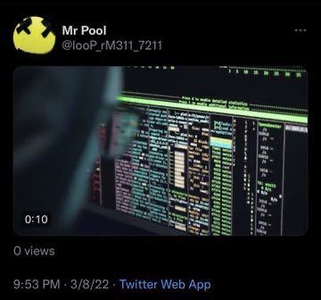 EsotericKang's tweet photo. Hack hack hack https://t.co/leg9fQ6hRp