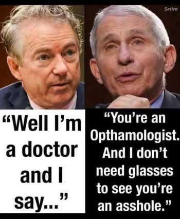 ElayneBoosler's tweet photo. So these morons banned an 85 year old retired doctor for life. The criminals/felons/traitors/robbers/liars in D.C. say he can never work for them again. HA! Don't you dare promise Dr. Fauci a good time. https://t.co/rWhRldKtkB