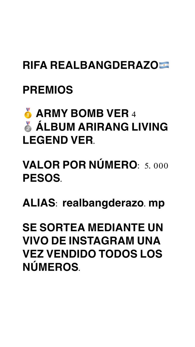RealBangderazo's tweet photo. ARGMY, POR FAVOR, LEER ATENTAMENTE ‼️ https://t.co/4jzikiPmWp