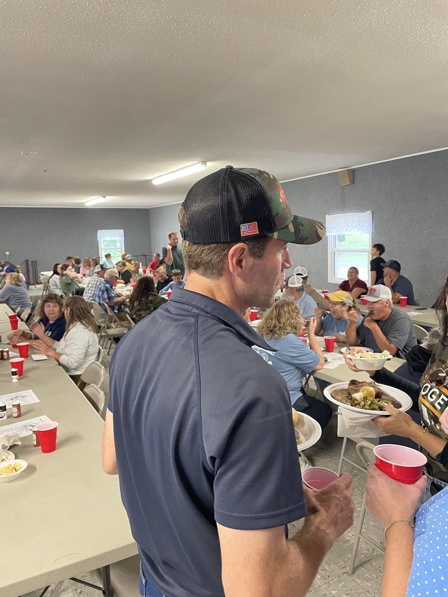 VoteJakeVogel's tweet photo. More stops this weekend at the 
Cattlemen’s Steak Dinner in California and Tuscumbia’s 100 Year Celebration. Thanks to everyone who took the time to chat with us. Vote Jake Vogel on August 4th! https://t.co/MFiDJrD9um