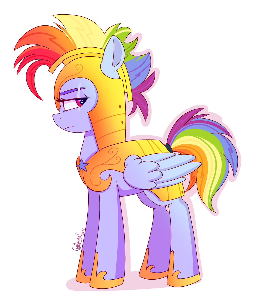 GalaxySwirl24's tweet photo. Guard🌈⚡️🗡️

#RainbowDash https://t.co/ILIBelBcGd
