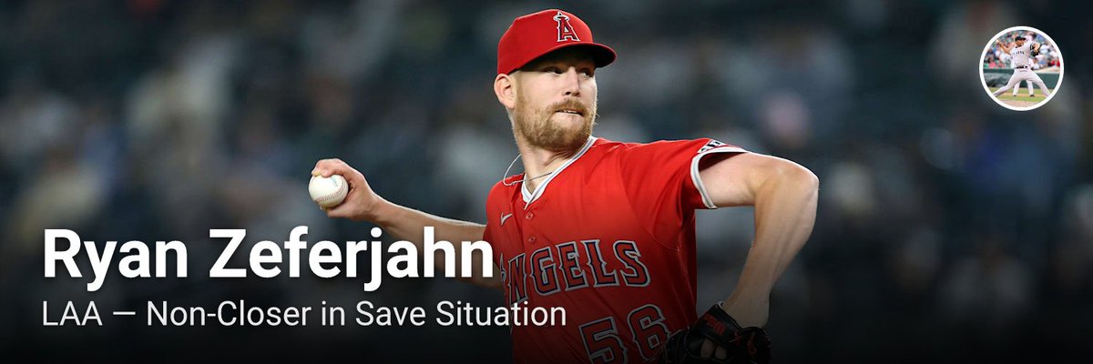 MLBClosersBot's tweet photo. Ryan Zeferjahn (LAA) entering for the save — not Kirby Yates (rested 2d).
MIL 0, LAA 3 • ▲9
Bases empty, 1 out https://t.co/2eqDXxNi7E