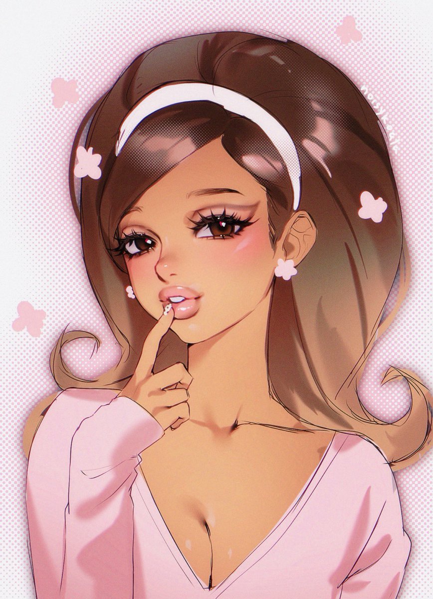 noisykoala2's tweet photo. people tell me my artstyle gives ariana grande vibes so i draw her ~ https://t.co/y1ldoNhqxX