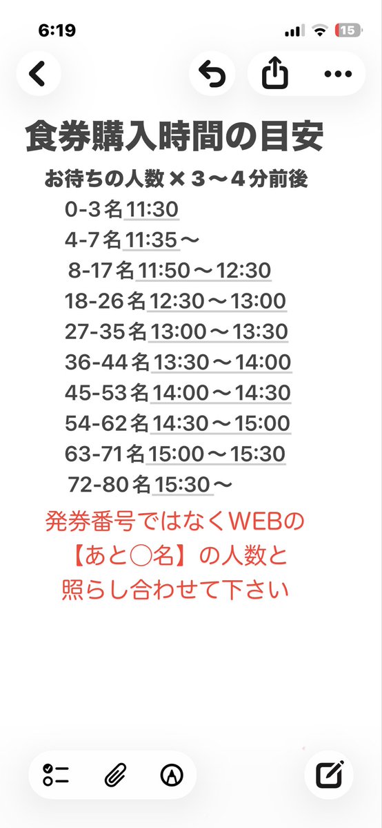 8/3(月)11:30~営業 朝7:28~下記URLより順番待ち受付開始⚠️キャンセル