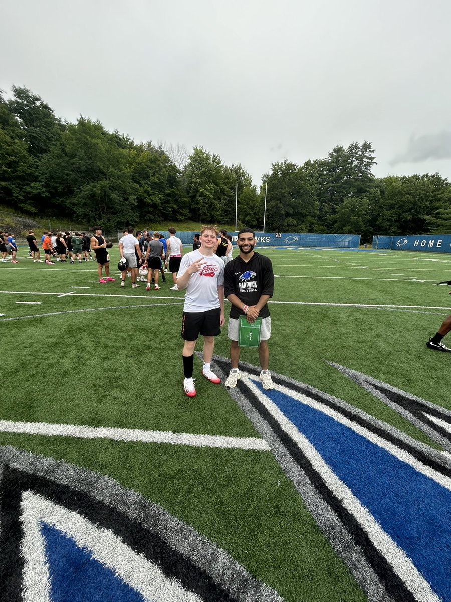 jackkilbride144's tweet photo. Had a terrific day at the @HartwickFball Camp!! Thank you to all the coaches and players for your coaching and help!! @CoachRogers13 @Coach_Salcedo https://t.co/4iiNVs115t