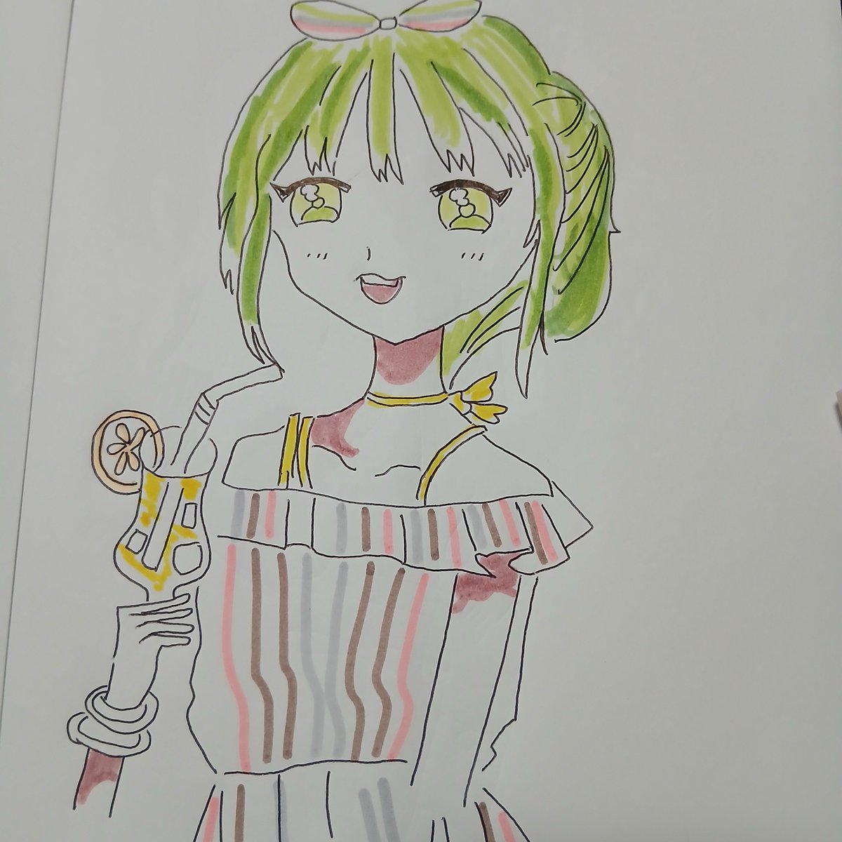 minani__lu's tweet photo. #illustrationㅤ 
#オリジナル
#絵描きさんと繋がりたい

💚GIRL🫶 https://t.co/FV5QR5LTO0