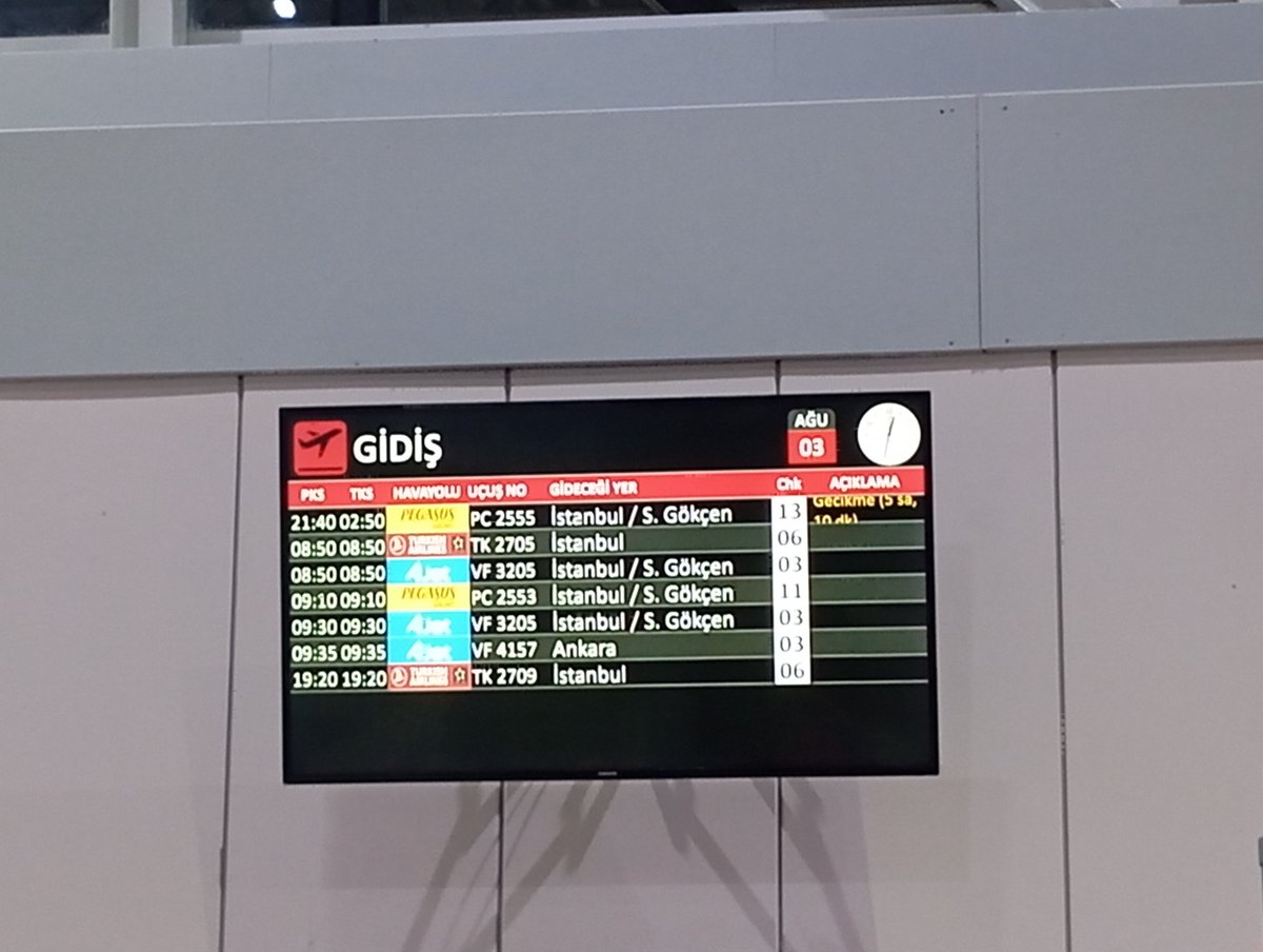 erdm_gnc's tweet photo. Pegasus PC2555  uçuşunun yapmış olduğu gecikme. Doğru düzgün bilgi veren yok gecikmeden kaynaklı herhangi bir ekstra hizmet yok. Bir uçak dolusu insan aç susuz bir şekilde yeni uçak bekliyor. Çoluk çocuk herkes perişan oldu. #pegasus #dhmi #erzurum https://t.co/VFaPiJm24h