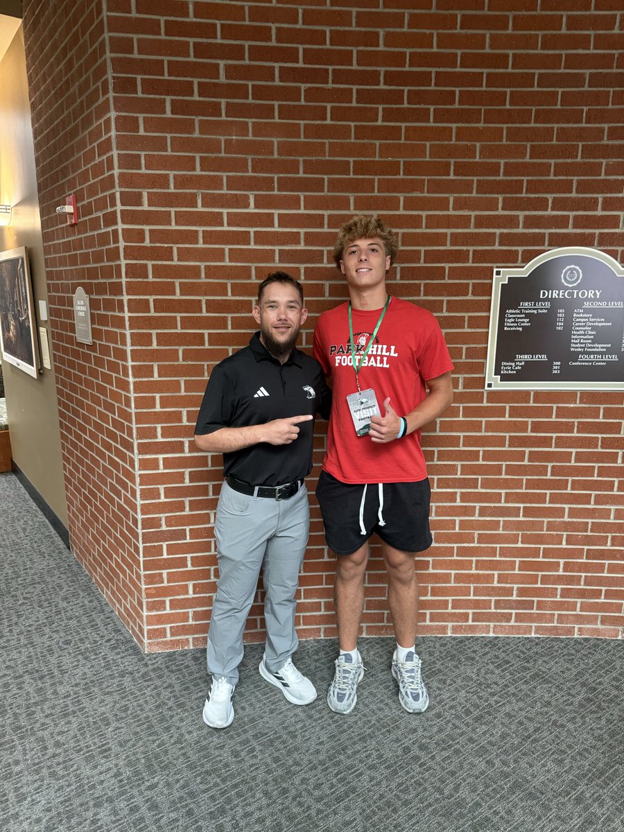 qj_watson's tweet photo. Thank you @CoachBuckallew for the invite to the @cmueaglesFB elite visit this weekend! Had fun, great campus! 

@PHTrojansFB
@CoachAndySims
@_TREZZYBOY
@CadeDevalk
@StrongSideKC

@JPRockMO
@6starfootballMO
@810Varsity

@MoKan_Sports
@PrepRedZoneMO https://t.co/Jubo6hfphf