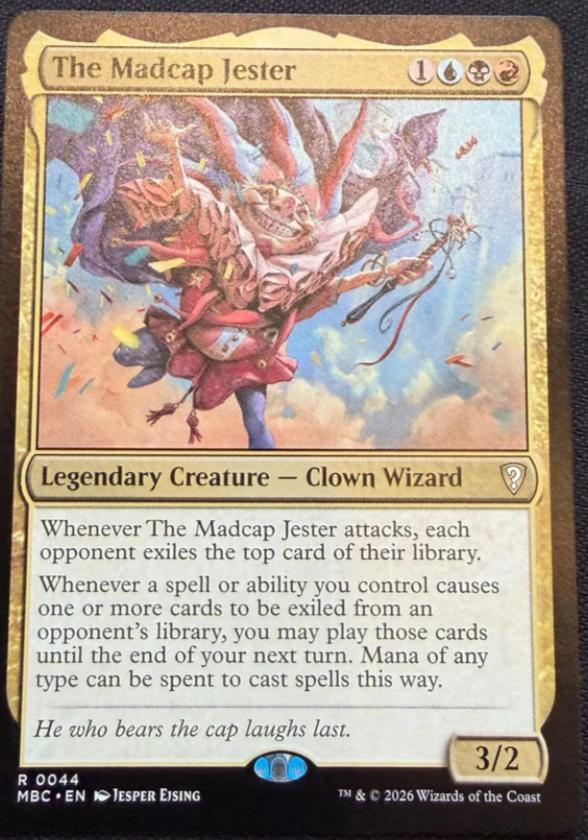 UntapDeck's tweet photo. Some more previews from Mystery Booster Commander Edition:

1. The whole Jester (Cap, Scepter &amp; face on the Mask),

2. Ooh, nod to Serra &amp; Ulgrotha,

3. Villain from the Shandalar PC game? Nice

4. Oh hey there, Venser

#magicthegathering https://t.co/BTdwSJ0xIF