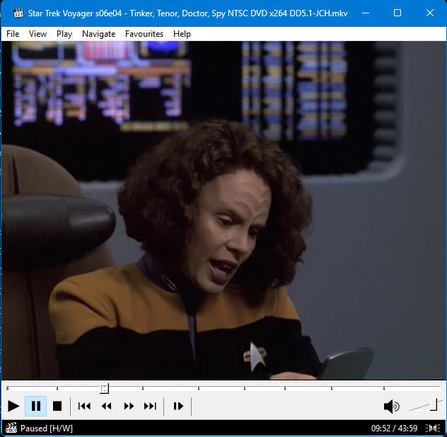 dhnsfrd's tweet photo. Had enough of the news and global affairs. Watching vintage Star Trek and taking a nap. Back later. 👋😊
#StarTrek #VOY #voyager #selfcare https://t.co/EIrbOCWSmC