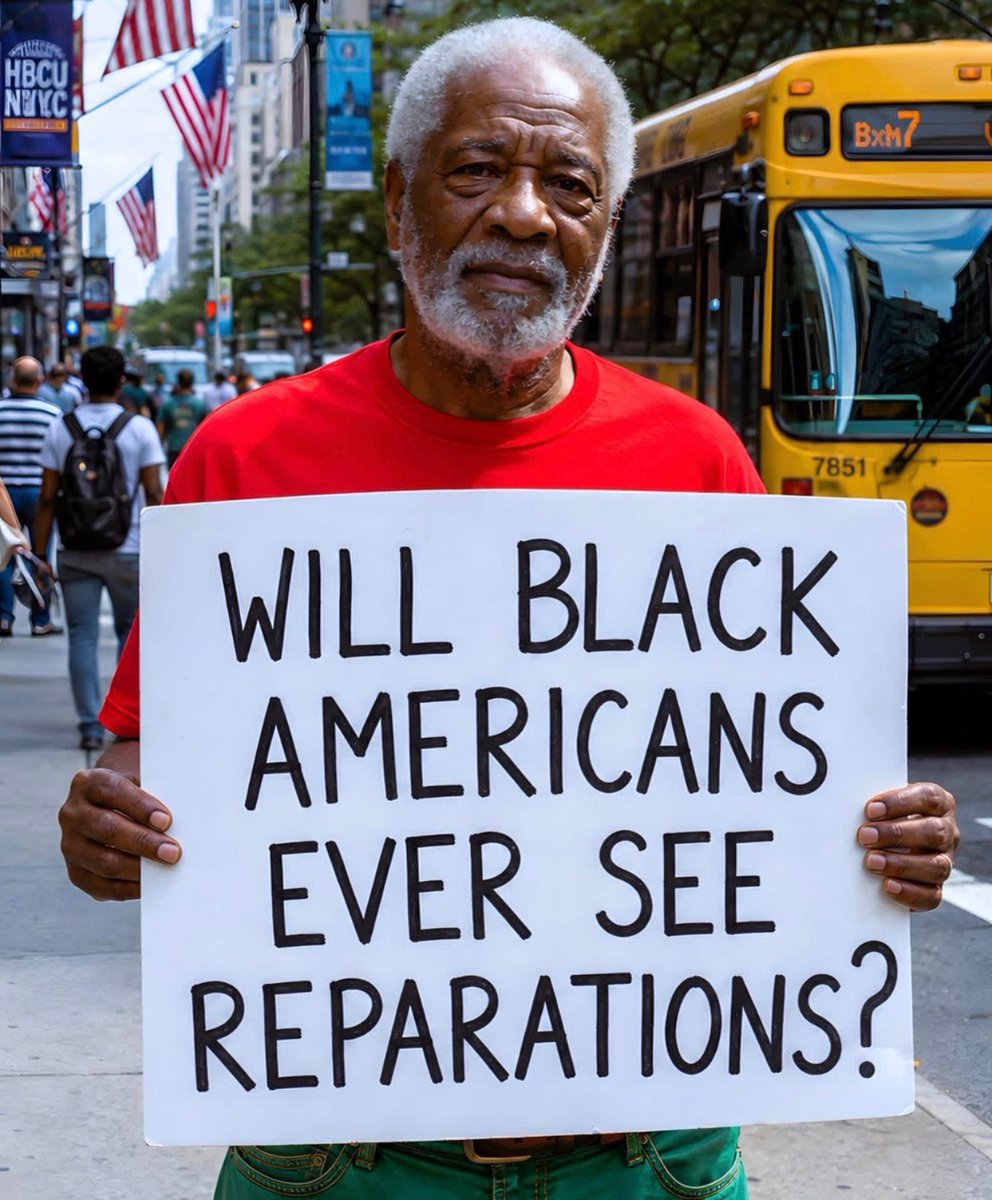 us_connie's tweet photo. WILL BLACK AMERICANS EVER SEE
REPARATIONS？ 🤔 https://t.co/U9EOvxHuy0
