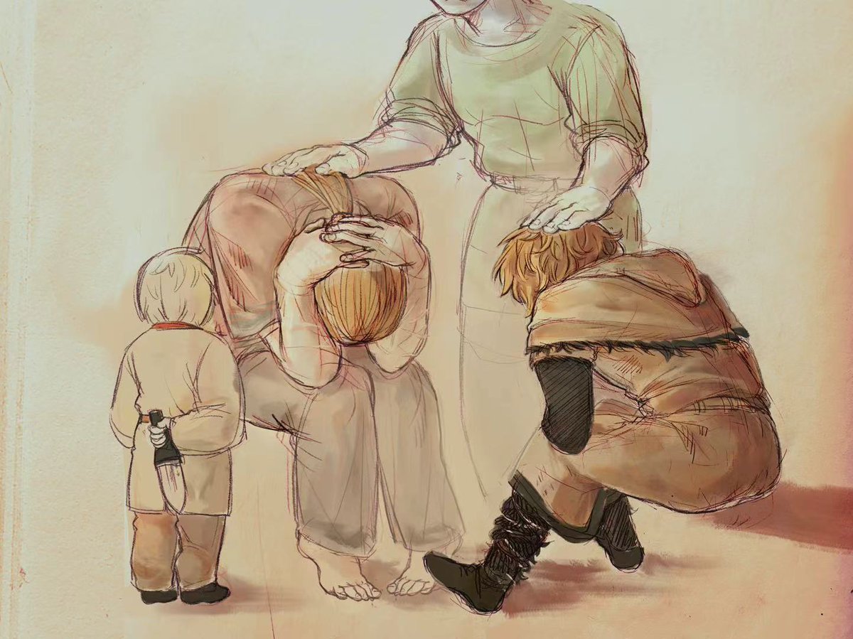 ex7eum's tweet photo. 男孩才刚刚抽条，佝偻的背就要伴随他一生了。#VINLAND_SAGA #vinlandsaga https://t.co/TIIOMReidU