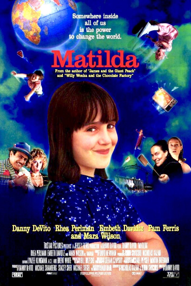 FilmNewsNos's tweet photo. 🎬MOVIE HISTORY: 30 years ago today, August 2, 1996, the movie ‘Matilda’ opened in theaters!
@MaraWilson #DannyDeVito #RheaPerlman #EmbethDavidtz #PamFerris #BrianLevinson #PaulReubens #TraceyWalter #KiamiDavael https://t.co/lhXlq7fFt8