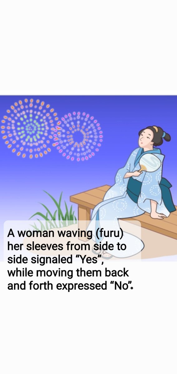 HiroshiHir29338's tweet photo. The Japanese word “furu”, which is “reject in love” is said to trace back to the Edo period.💔

Women expressed feelings by their kimono sleeve waves rather than words.
That action could show a yes or no.👘

Even today, an old romantic gesture still lives on in the word of love. https://t.co/hIt4tsLa9g