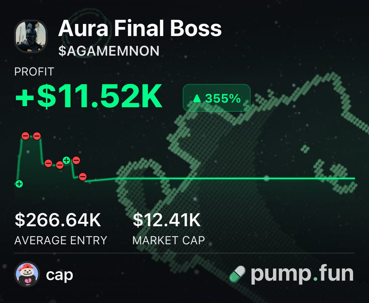 cap100x's tweet photo. Over the past week I tried out the Pumpfun App, and I've amassed over $40,000 in loot simply from picking good coins and sharing them on the app

Here are a few of the MANY pnls

Follow me on the pumpfun app for greatness

https://t.co/BbxvTS6Ans https://t.co/YtK3GviIqG