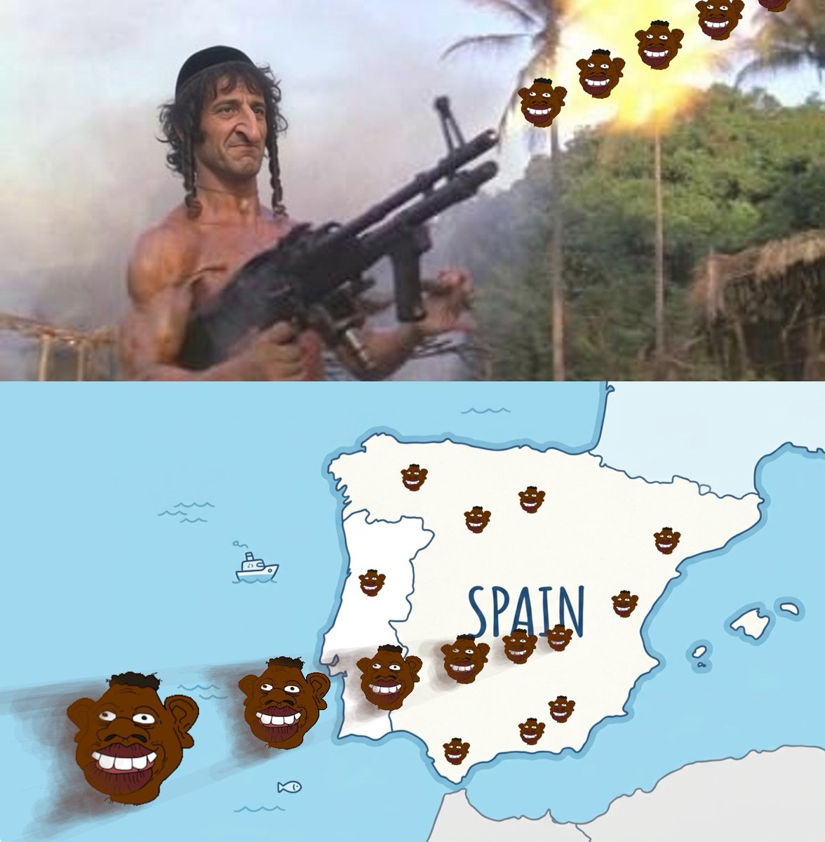 Samuelhgws's tweet photo. @AltSNEAKO In contrast with who?? Muzzies?lol 
You can't even save your own civilization...all you do is keep getting killed and migrate.😭😭
Meca is joo owned.
Any functional muzlim country is joo owned. https://t.co/lYMobyqcax