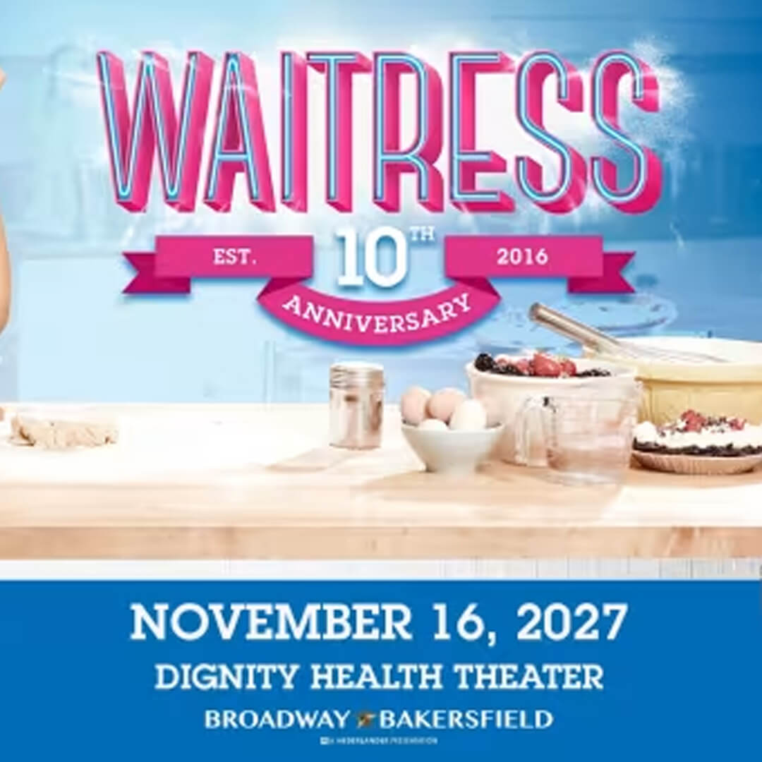 EventsInCali's tweet photo. https://t.co/3r6OU9voTD
Waitress, Dignity Health Arena, Bakersfield, CA | Nov 16, 2026
#Bakersfield #California #CaliforniaEvents #CentralValley #DignityHealthArena #EventsInCalifornia #KernCounty #Waitress #Music #Theatres #latestevents #newevents #todayevents #events #event https://t.co/GuWugIN9FS