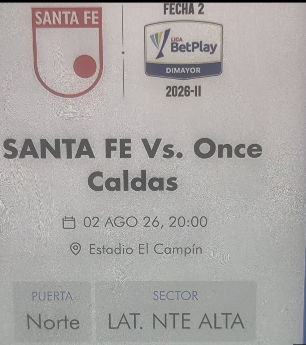 6243d4804fd3430's tweet photo. @angelaarisf tengo para ceder,  una boleta para el partido de esta noche. No voy a poder ir https://t.co/g7ngqze0XB