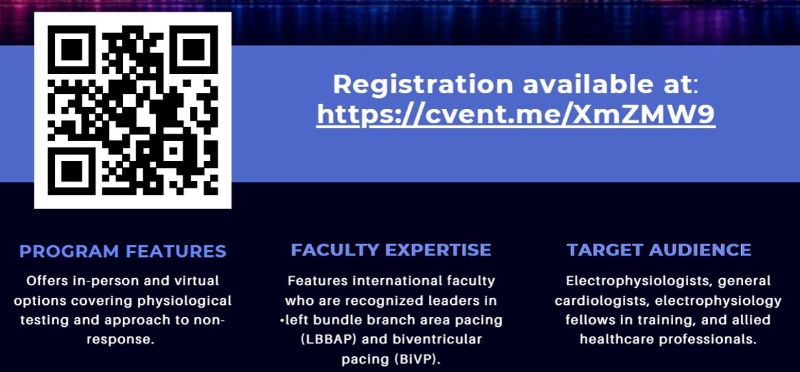 MargaridaPujol's tweet photo. #PPS10 PHYSIOLOGY OF PACING SYMPOSIUM
10th Anniversary ⭐️⭐️⭐️⭐️⭐️⭐️⭐️⭐️⭐️💜
Wait is over; registration 📥for the biggest and best event of the year in Cond. Syst. Pacing 🌿
@gauravaupadhyay @DrRoderickTung @KennethEllenbo1 @pvijayaraman1 @GDandamudiMD
https://t.co/w7UOYl4EMm https://t.co/m0P1zLWNH6